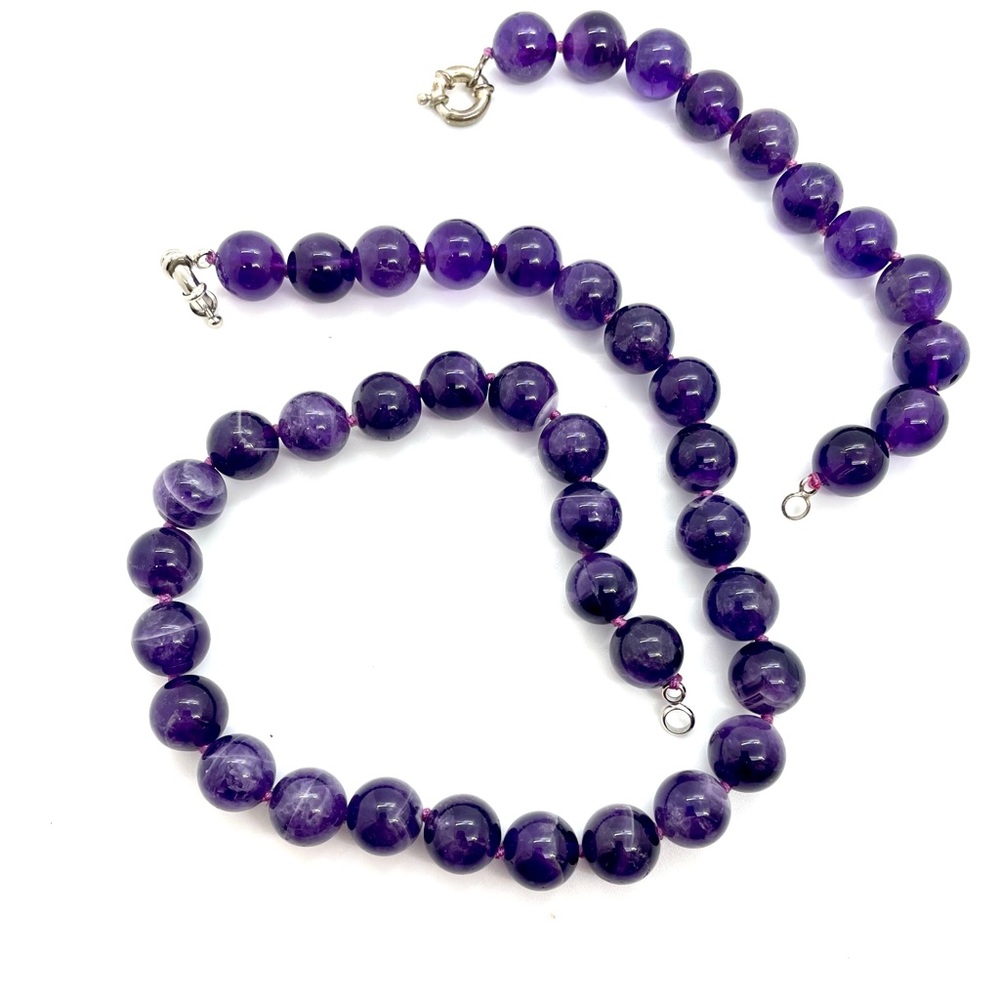 Amethyst Necklace and Bracelet Set